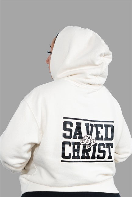 Redeemed/Saved By Christ Hoodie - ECRU