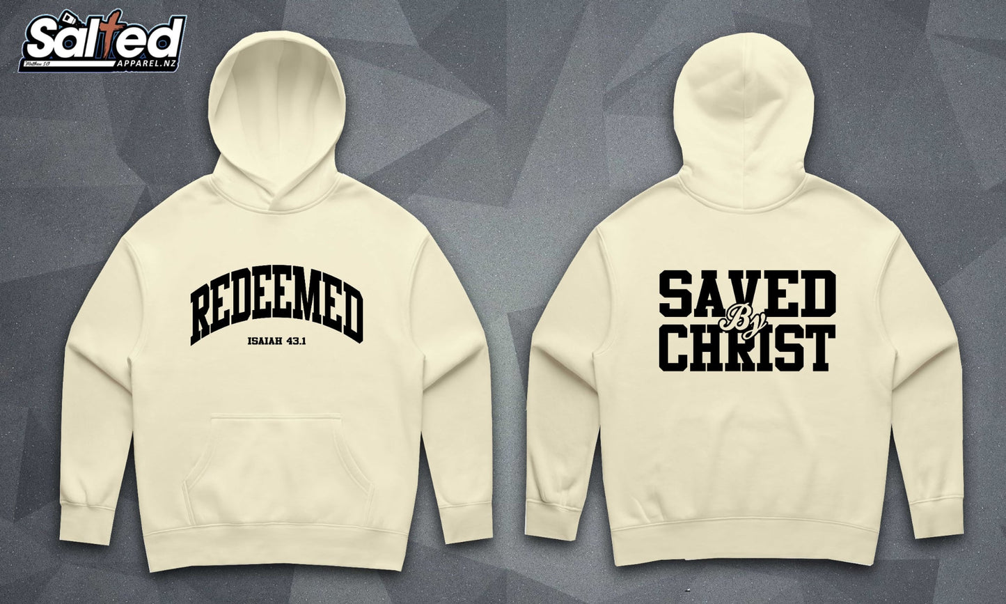 Redeemed/Saved By Christ Hoodie - BUTTER