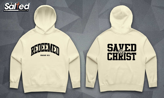 Redeemed/Saved By Christ Hoodie - BUTTER