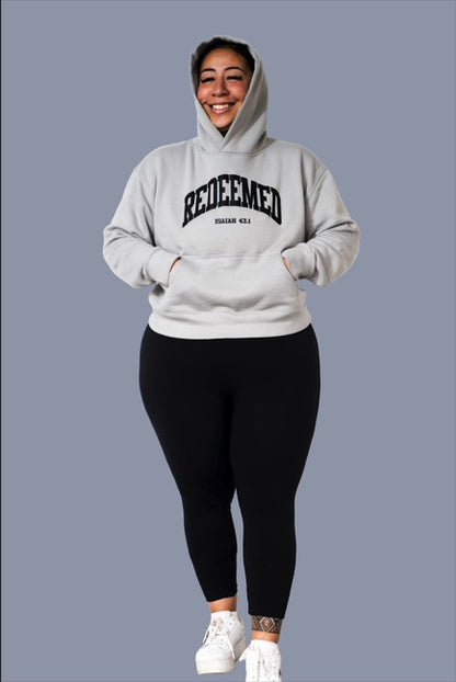 Redeemed/Saved By Christ Hoodie - STORM