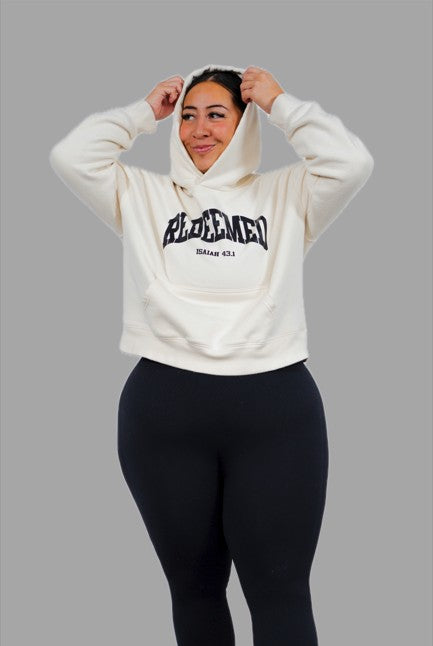 Redeemed/Saved By Christ Hoodie - ECRU