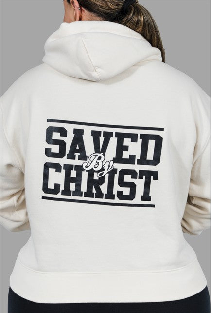 Redeemed/Saved By Christ Hoodie - ECRU